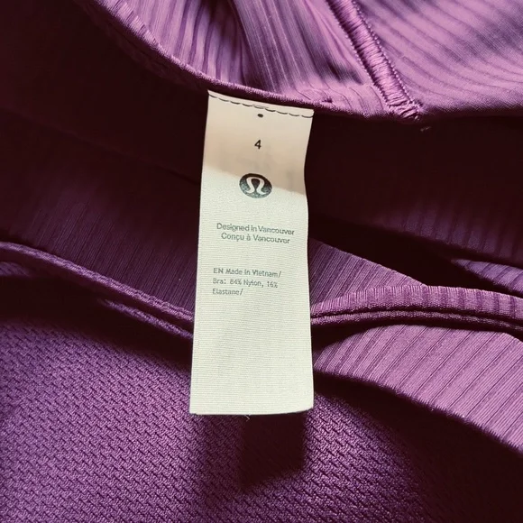 LULULEMON | Like a Cloud Ribbed Longline Bra – Light Support, D/DD Cup, Size 4 - Picture 8 of 8